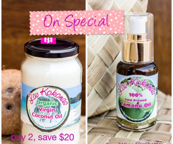 Virgin Coconut Oil And Tamanu Oil On Sale