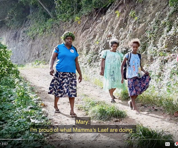 Women walking in Futuna
